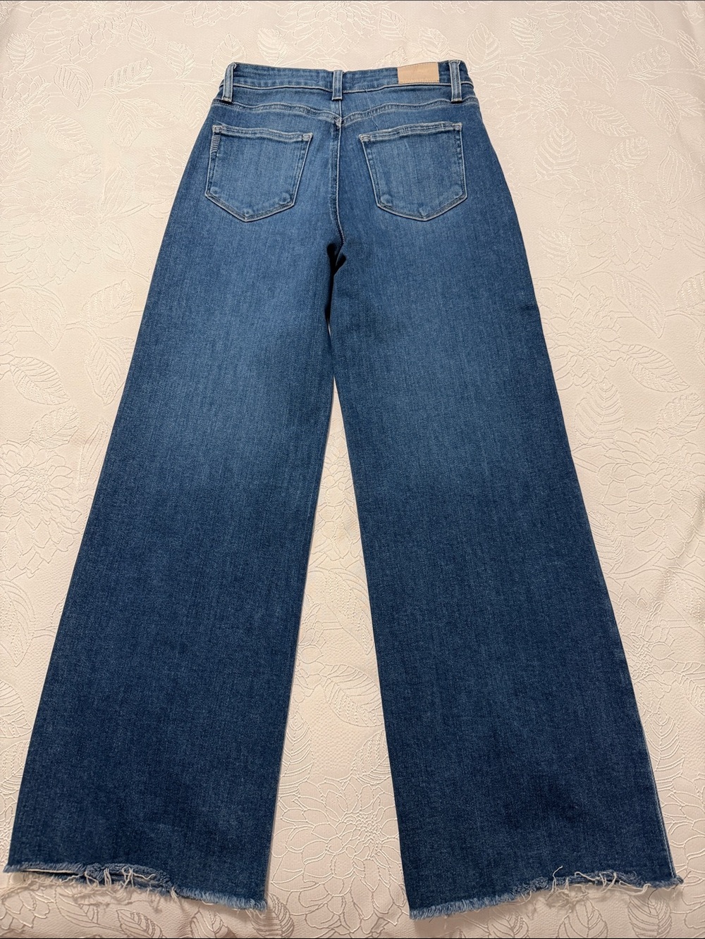 Paige Wide Leg Dark Blue Women’s Jeans - - Picture 4 of 5